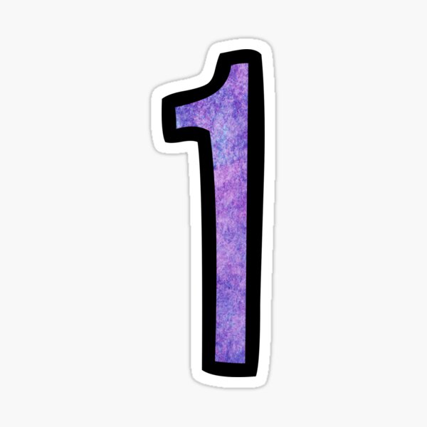 Number 1 Stickers 
