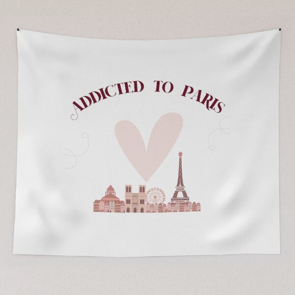 Item preview, Addicted to paris t-shirt designed and sold by fadouades.