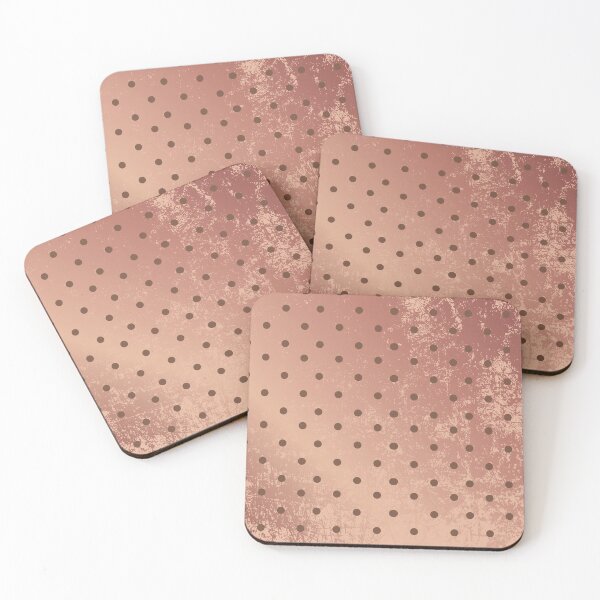 Item preview, Rose gold grunge gradient polka dot pattern  designed and sold by cinnamonbay.