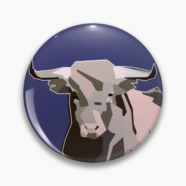 Item preview, Bull blue backround  designed and sold by BeccsByrd.