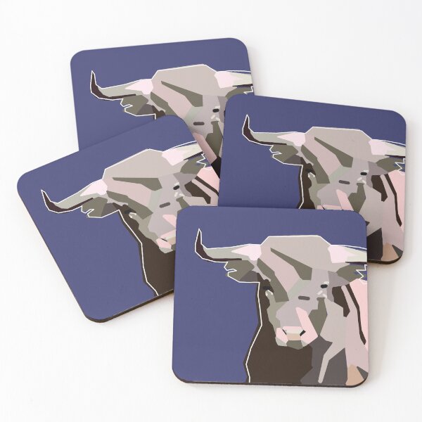 Item preview, Bull blue backround  designed and sold by BeccsByrd.