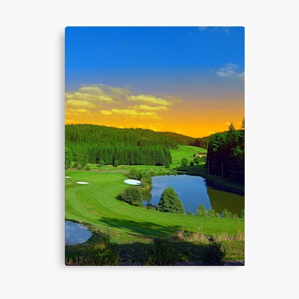 Summer sunset at the golf club | landscape photography Canvas Print