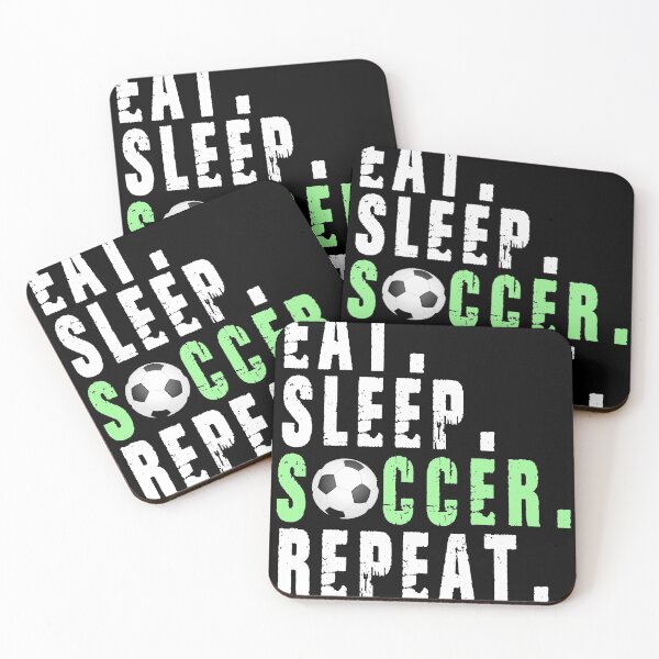 Item preview, Eat Sleep Soccer Repeat designed and sold by Simoel12.