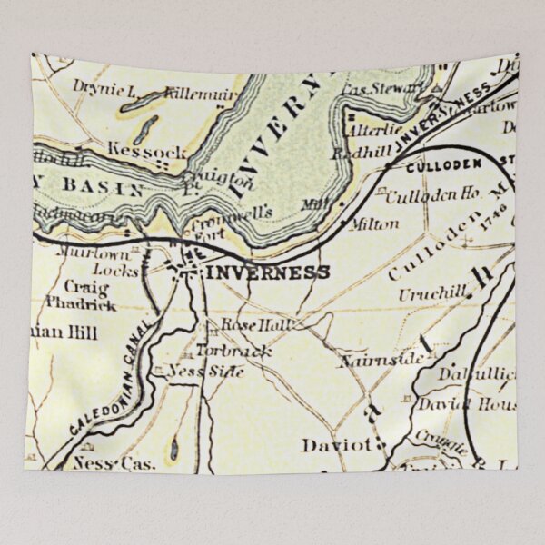 Item preview, INVERNESS & surrounding area map 1898 designed and sold by yourscotland.