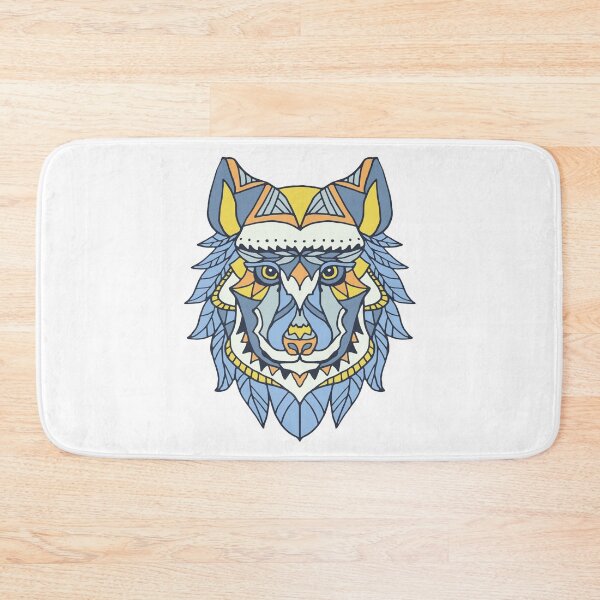 Item preview, Cute Geometric Polygonal Bohemian Tribal Wolf designed and sold by ozunu.