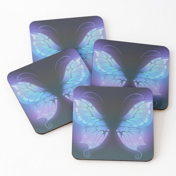 Item preview, Iridescent lavender glowing butterfly wings designed and sold by NexusArts.
