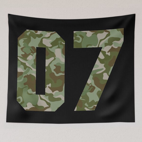 Item preview, Army Camouflage Number Seven Soldiers Lucky Number 7 designed and sold by Urosek.