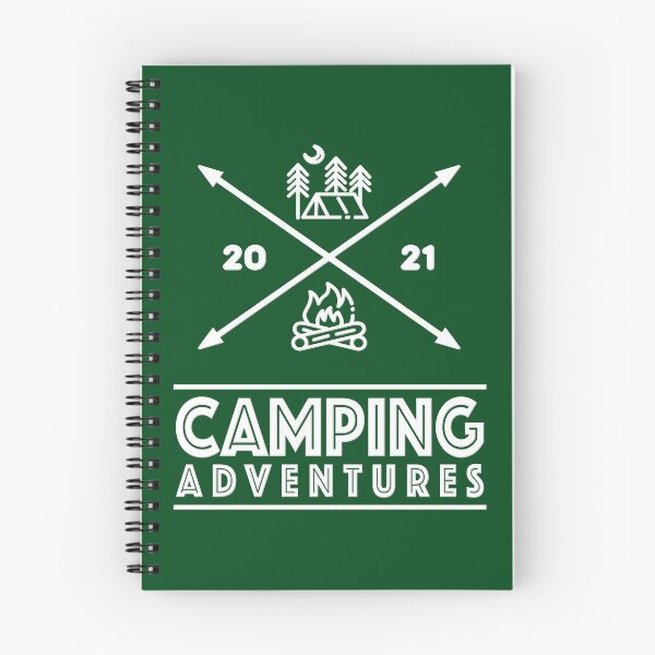 Item preview, Camping Adventures 2021 Minimal Crest designed and sold by Happy Puppy Print On Demand.