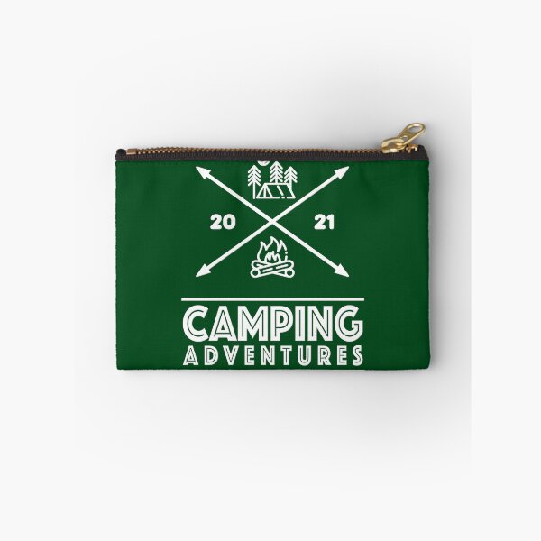 Item preview, Camping Adventures 2021 Minimal Crest designed and sold by Happy Puppy Print On Demand.