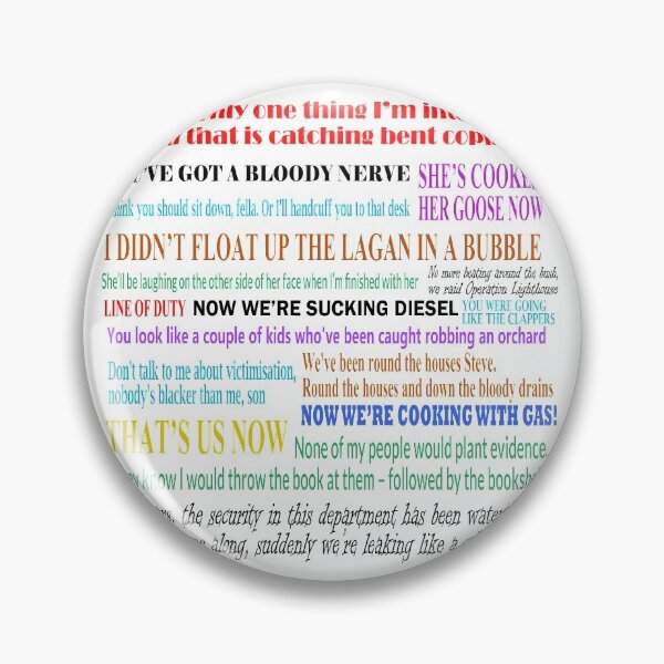 Item preview, Ted Hastings' Best Quotes From Line of Duty - AC12 designed and sold by pondemand.