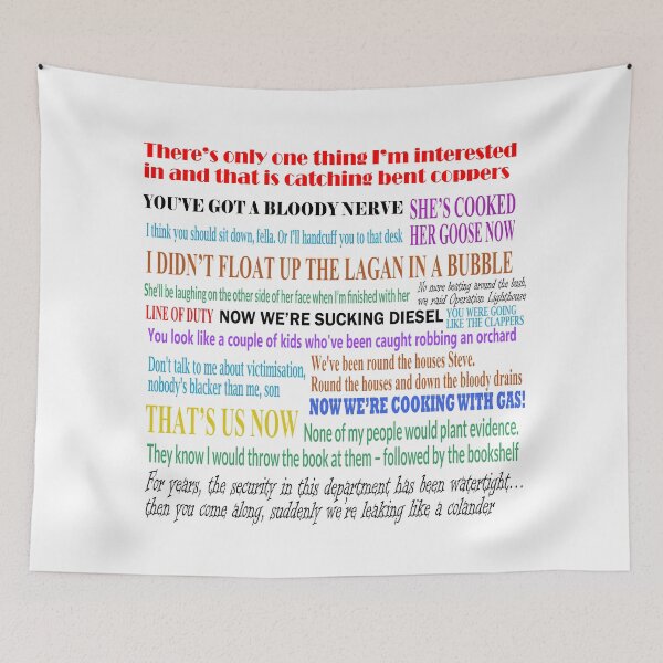 Item preview, Ted Hastings' Best Quotes From Line of Duty - AC12 designed and sold by pondemand.