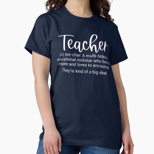 Item preview, Teacher definition - inspirational/funny teacher quote/gift (white/grey) designed and sold by PickaSticka.