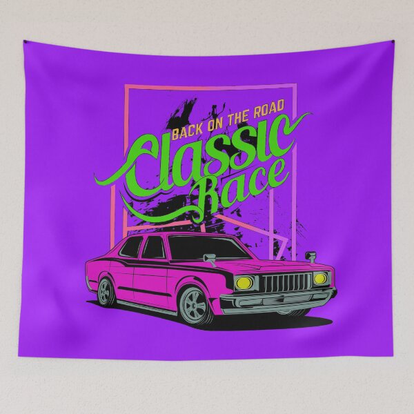 Item preview, Classic Car - Green and Purple Color designed and sold by tee4shirt.