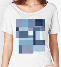 Abstract #387 Blue Harmony Women's Relaxed Fit T-Shirt