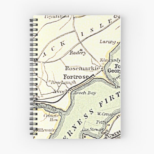 Item preview, FORTROSE & surrounding area map 1898 designed and sold by yourscotland.