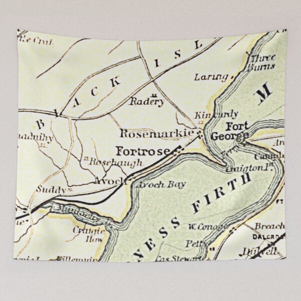 Item preview, FORTROSE & surrounding area map 1898 designed and sold by yourscotland.