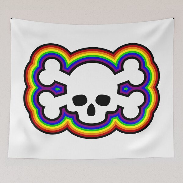 Item preview, Skull and Crossbones Rainbow designed and sold by JilliansJumble.