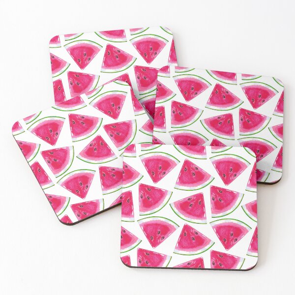 Item preview, Watermelon slices on a white background designed and sold by Colibri77.