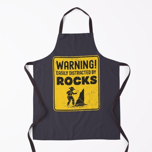 Item preview, Warning Easily Distracted By Rocks Geologist Rockhounding Design designed and sold by justjonboy.
