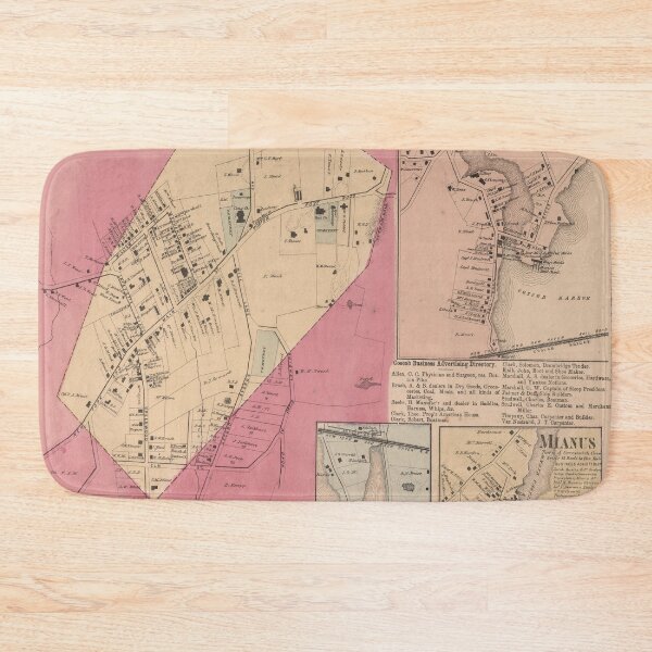 Item preview, Old Greenwich CT Map (1867) Vintage Connecticut Town Atlas designed and sold by BravuraMedia.