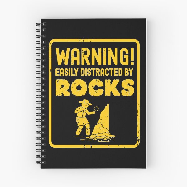 Item preview, Warning Easily Distracted By Rocks Geologist Rockhounding Design designed and sold by justjonboy.