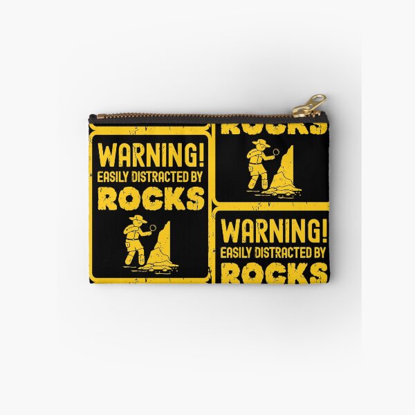 Item preview, Warning Easily Distracted By Rocks Geologist Rockhounding Design designed and sold by justjonboy.