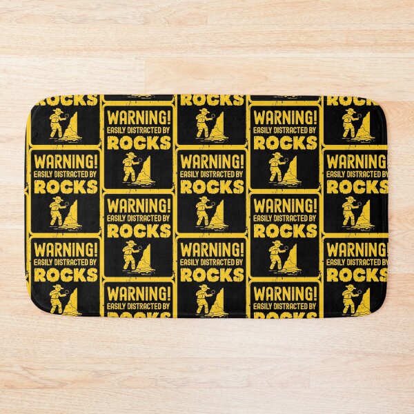 Item preview, Warning Easily Distracted By Rocks Geologist Rockhounding Design designed and sold by justjonboy.