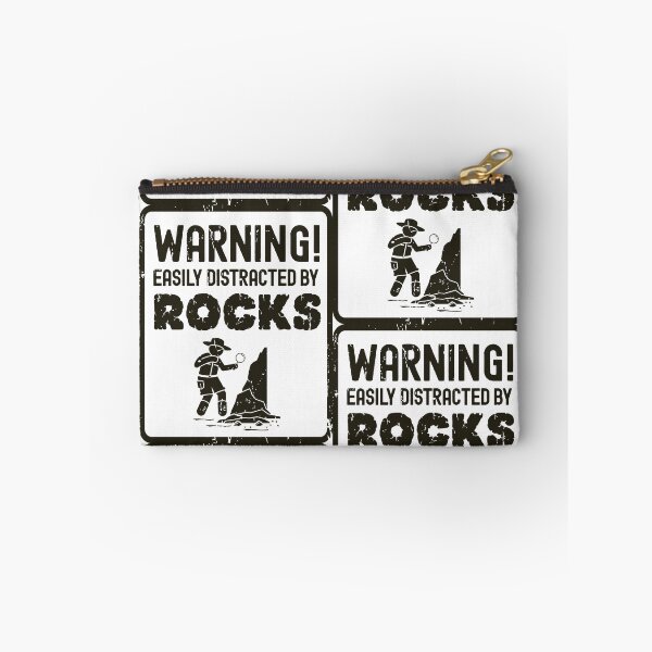 Item preview, Warning Easily Distracted By Rocks Geologist Rockhounding Design designed and sold by justjonboy.