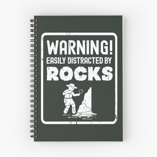 Item preview, Warning Easily Distracted By Rocks Geologist Rockhounding Design designed and sold by justjonboy.
