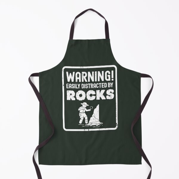 Item preview, Warning Easily Distracted By Rocks Geologist Rockhounding Design designed and sold by justjonboy.