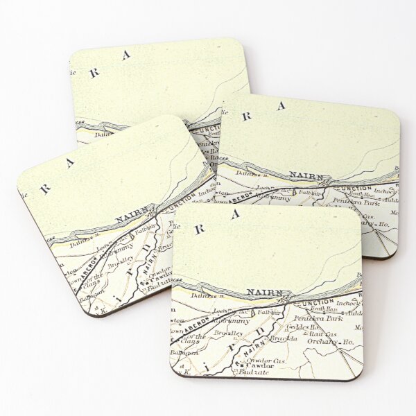 Item preview, NAIRN & surrounding area map 1898 designed and sold by yourscotland.