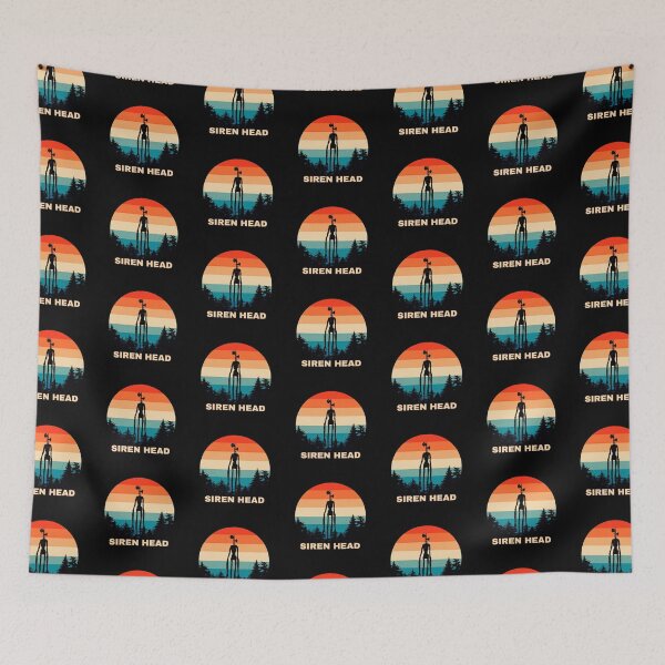 Item preview, Siren head vintage sunset pine tree forest designed and sold by Nishad4.