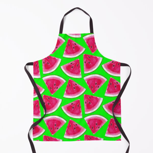Item preview, Watermelon slices on a bright green background designed and sold by Colibri77.