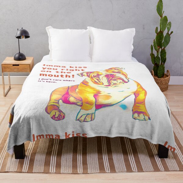 Item preview, Imma Kiss You Right On The Mouth! Bulldog Love designed and sold by TJino.