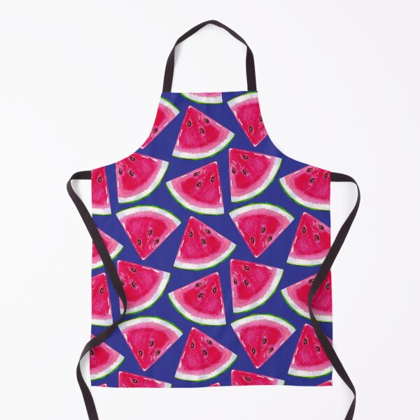 Item preview, Watermelon slices on a blue background designed and sold by Colibri77.
