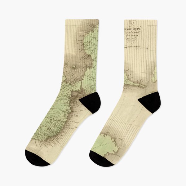 Item preview, Old Guadeloupe Island Map (1825) Vintage Gwadloup Isle Atlas designed and sold by BravuraMedia.