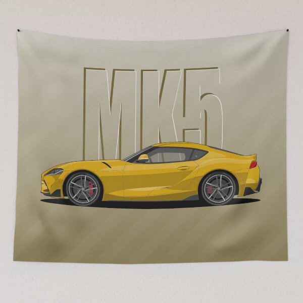 Item preview, Supra MK5 yellow designed and sold by ElseWorldDesign.