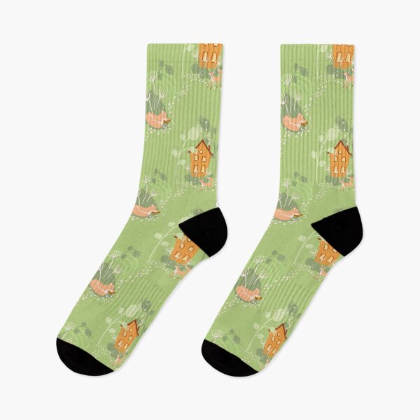 Item preview, Fox and cottage green and brow designed and sold by Amalus-files.
