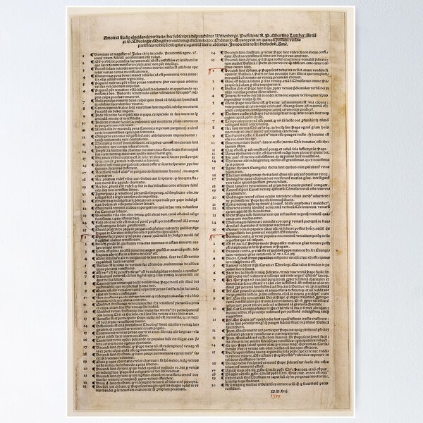 Item preview, Ninety-Five Theses (1517 Nuremberg print) designed and sold by PZAndrews.