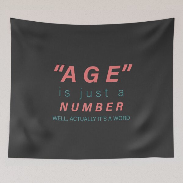 Item preview, Age is just a number, Funny Birthday Gift | designed and sold by Boom-llqb.