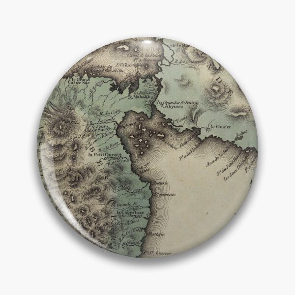 Item preview, Old Guadeloupe Island Map (1823) Vintage Gwadloup Isle Atlas designed and sold by BravuraMedia.