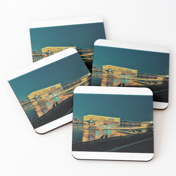 Item preview, Beautiful landscape of Han river and Seoul Wave, Korea. designed and sold by dkdk-kdk.