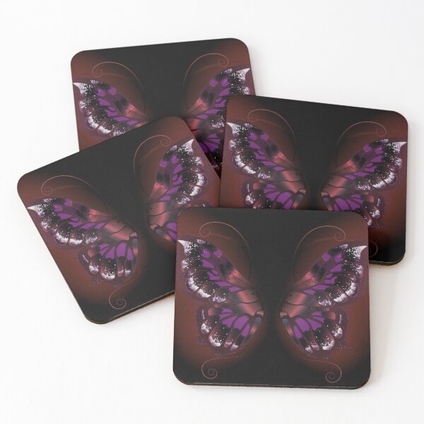 Item preview, Vermilion purple glowing butterfly wings  designed and sold by NexusArts.