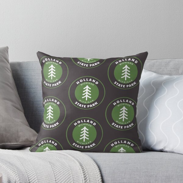 Item preview, Holland State Park Michigan - MI Forest Badge with a Tree designed and sold by palmettodigital.