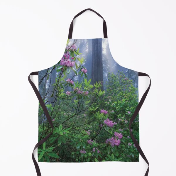 Item preview, Rhododendron Flowers And Coast Redwoods In Fog Redwood National Park California designed and sold by SusanDavies76.