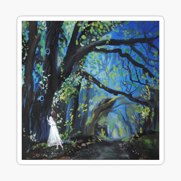 She Wondered as Often as She Wandered Sticker