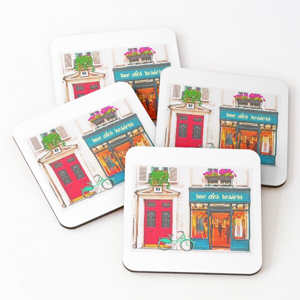 Item preview, Parisian Store Front Watercolor designed and sold by Annnalise.