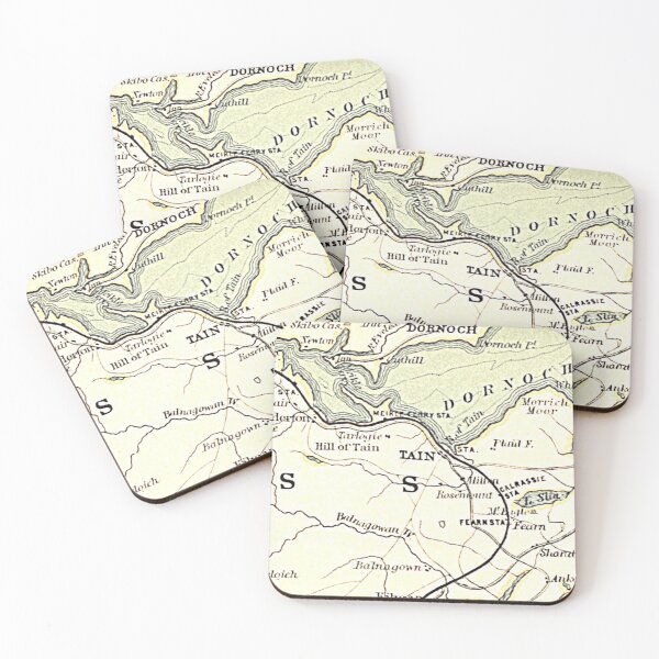 Item preview, TAIN & surrounding area map 1898 designed and sold by yourscotland.