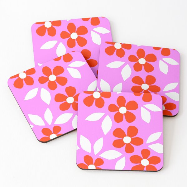 Item preview, Copy of Bloom Happy - Retro Floral Collage Nº2 Red and Pink designed and sold by Dominiquevari.