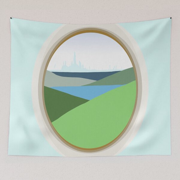 Item preview, View from far city designed and sold by markyartshop.